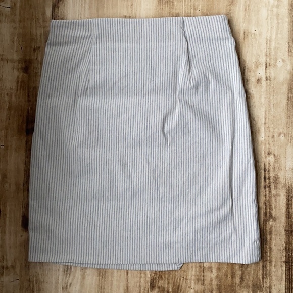 Dynamite Striped Asymmetrical Envelope Mini Skirt - Picture 5 of 7